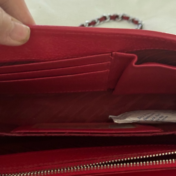 Handmade genuine galuchat (stingray leather) and python skin red handbag - Picture 5 of 10